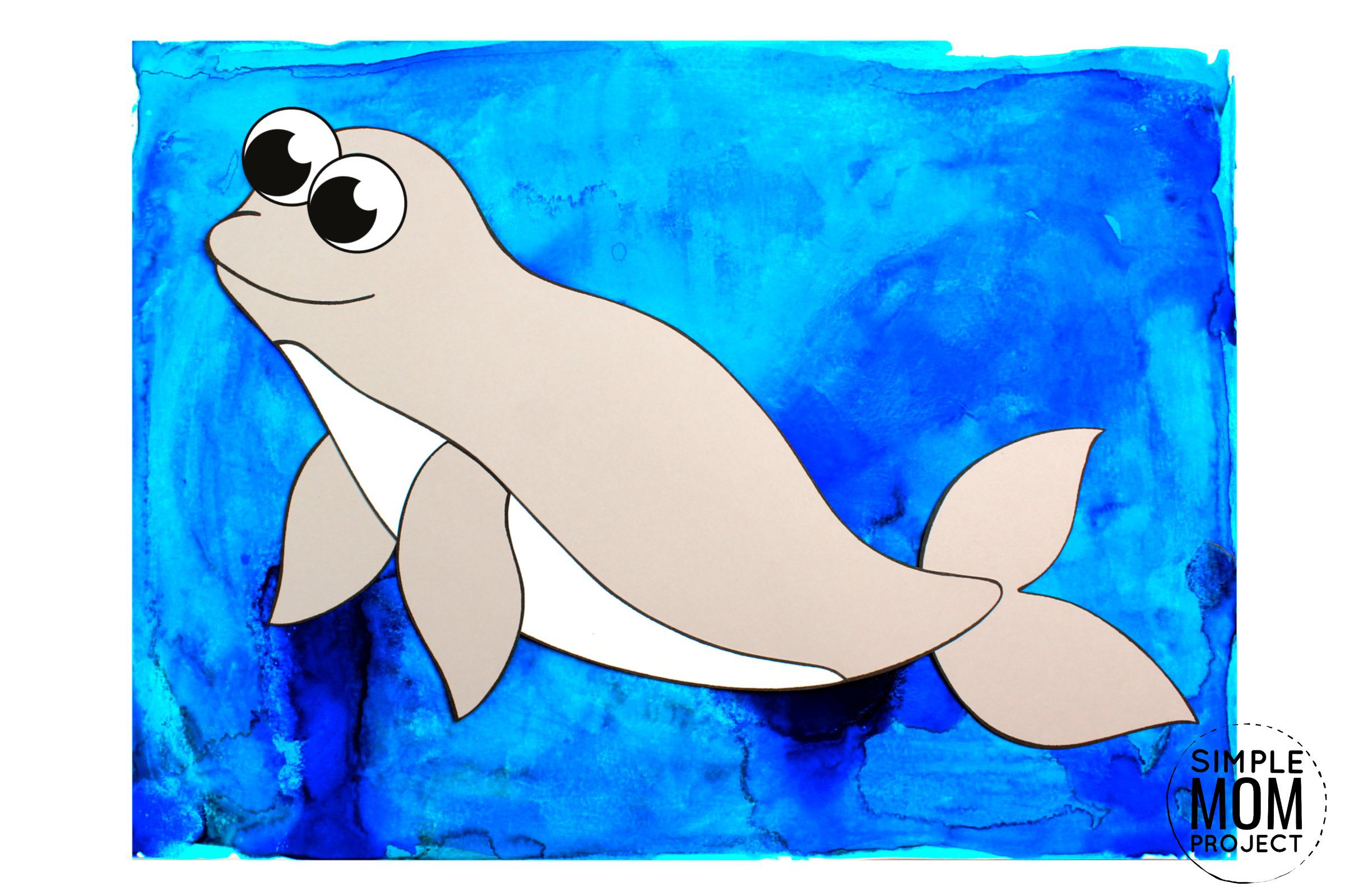 Easy DiY Beluga Whale Craft with Free Template