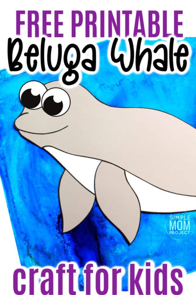 Easy DiY Beluga Whale Craft with Free Template