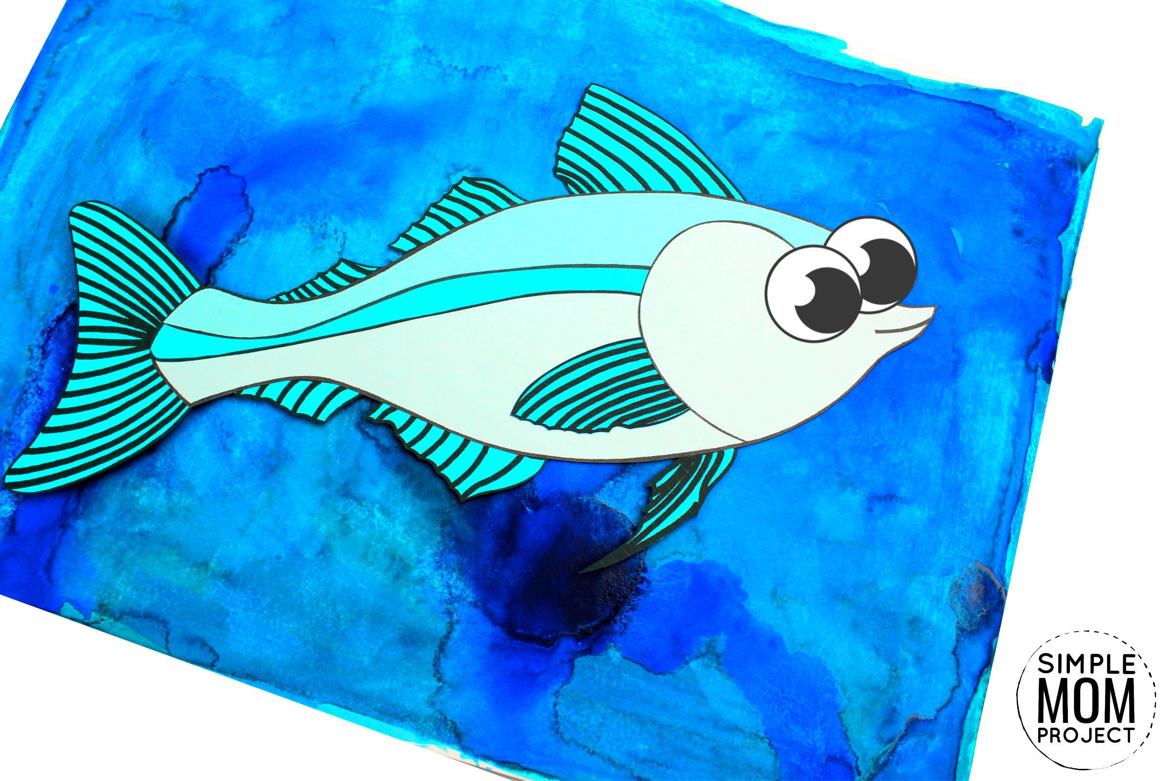 Free Printable Arctic Animal Cod Fish Craft for Kids Preschoolers and Toddlers 