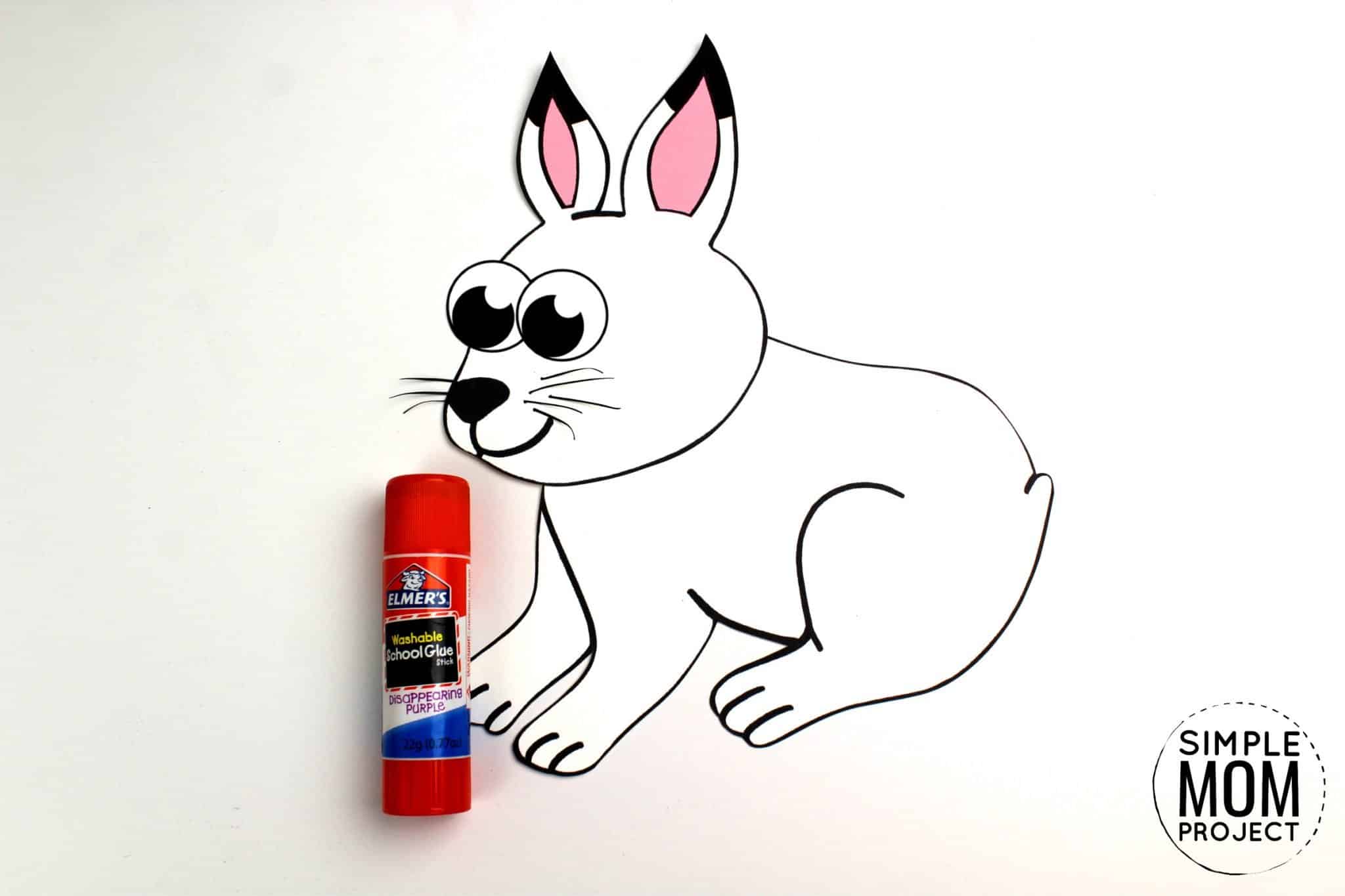 Free Printable Arctic Hare Craft for Kids with Template – Simple Mom ...