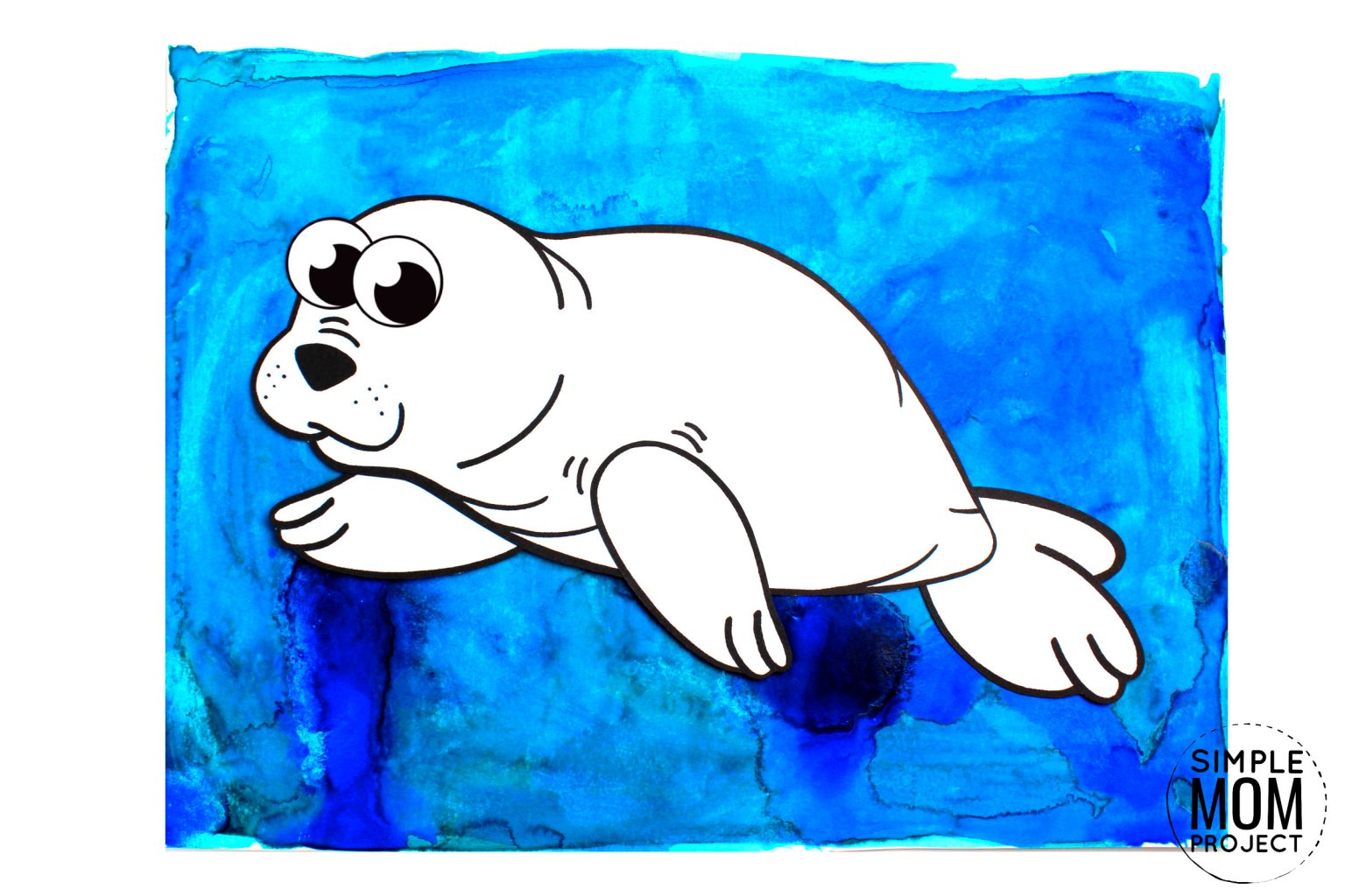 Free Printable Harp Seal Craft for Kids Simple Mom Project