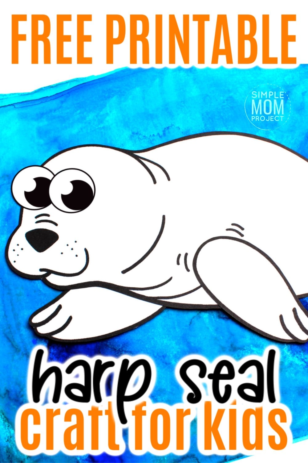 Free Printable Arctic Animal Harp Seal Craft for Kids Preschoolers and Toddlers