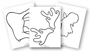 Cut and Paste Moose Craft for Kids with Free Template
