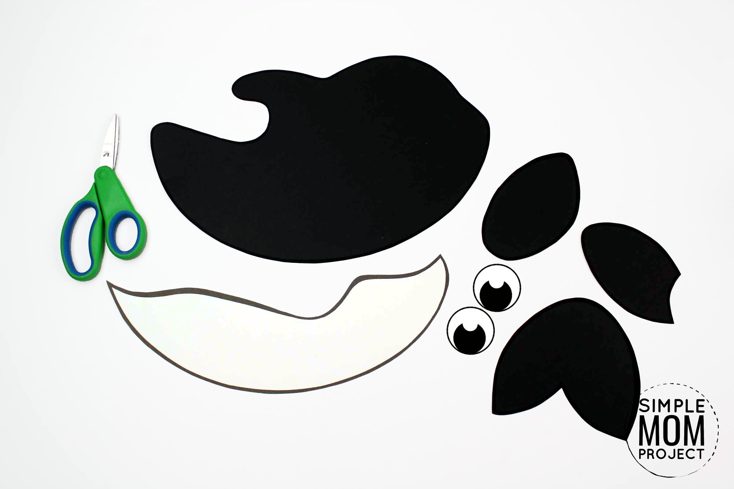 Free Printable Arctic Animal Orca Craft for Kids Preschoolers and Toddlers