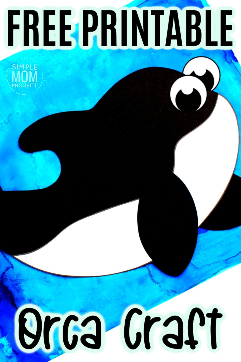Free Printable Arctic Animal Orca Craft for Kids Preschoolers and Toddlers