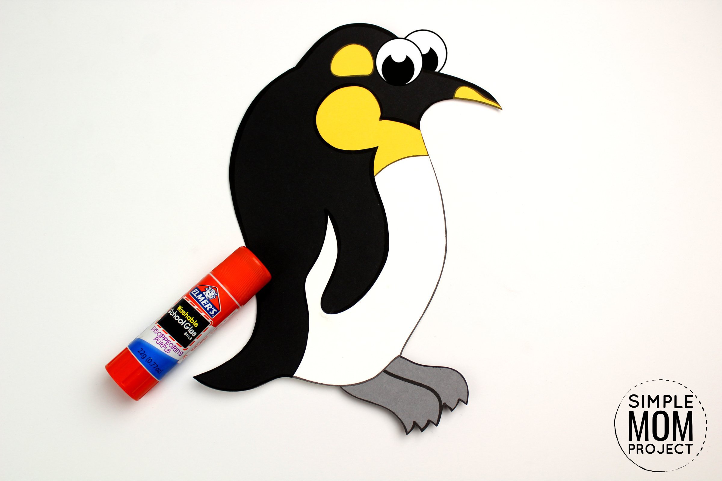Free Printable Arctic Animal Penguin Craft for Kids Preschoolers and Toddlers