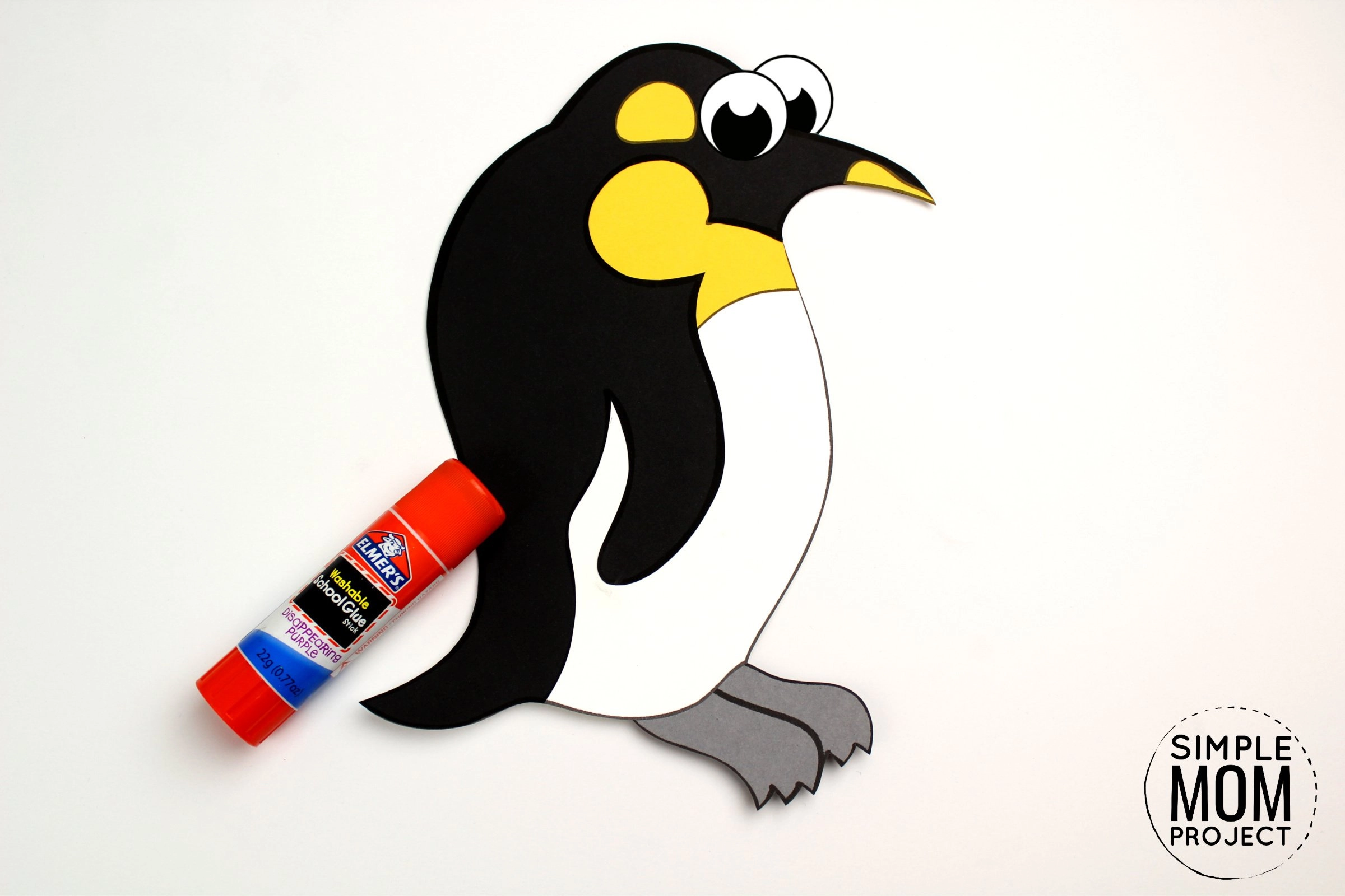 Free Printable Arctic Animal Penguin Craft for Kids Preschoolers and Toddlers