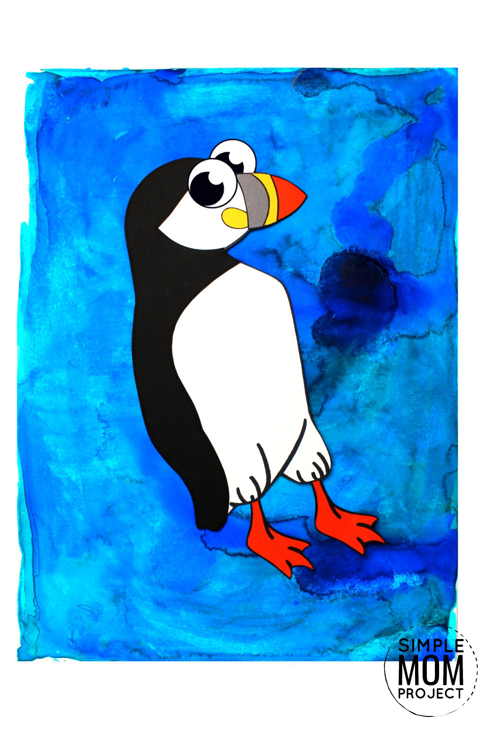 Free Printable Arctic Animal Puffin Craft for Kids Preschoolers and Toddlers