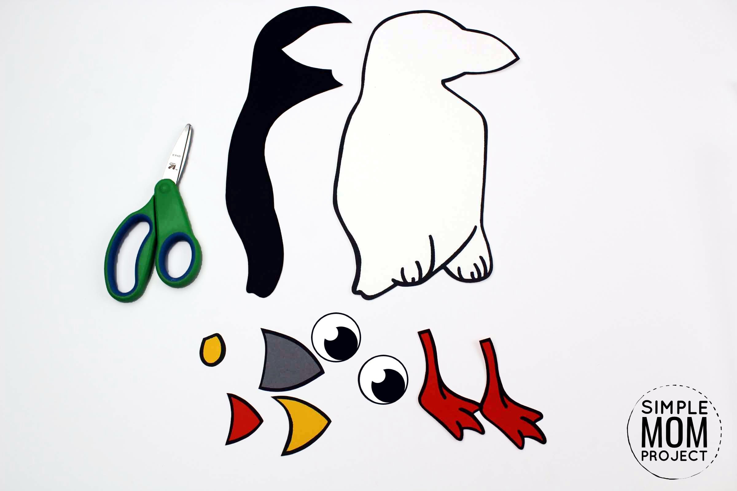 Free Printable Arctic Animal Puffin Craft for Kids Preschoolers and Toddlers