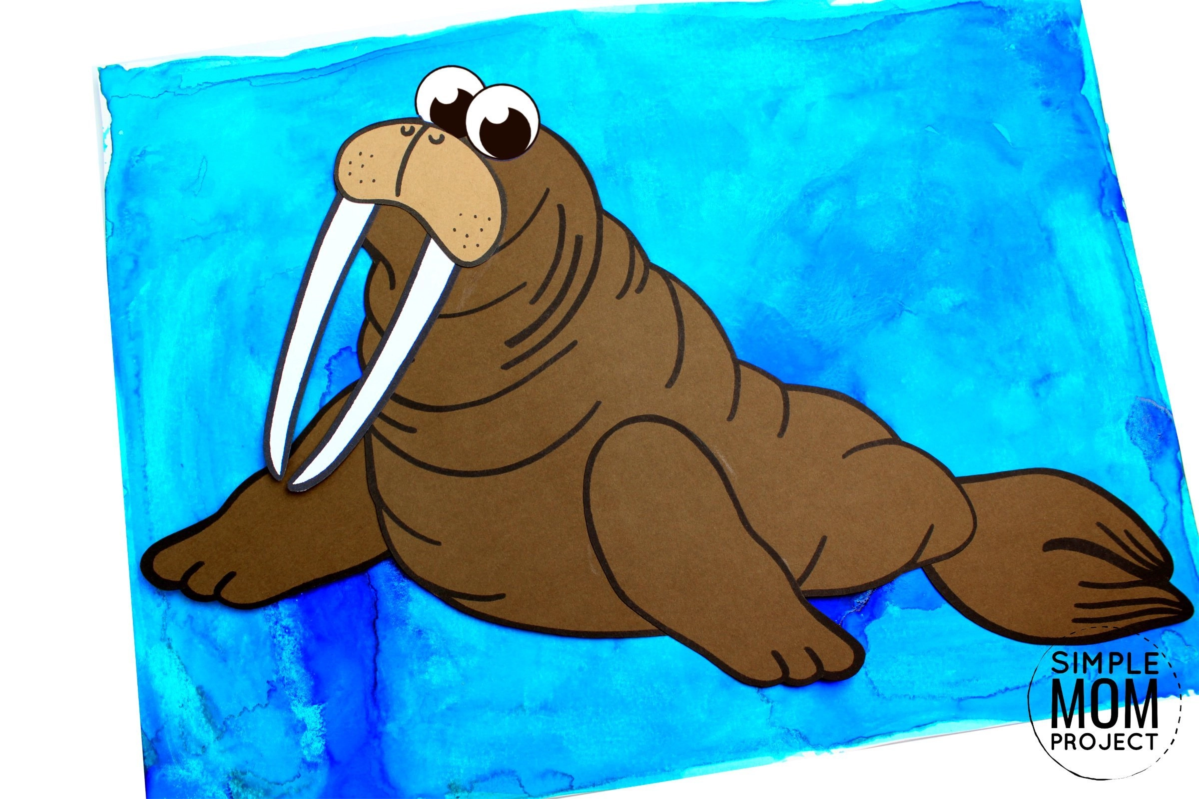 Free Printable Walrus Craft for Kids Simple Mom Project