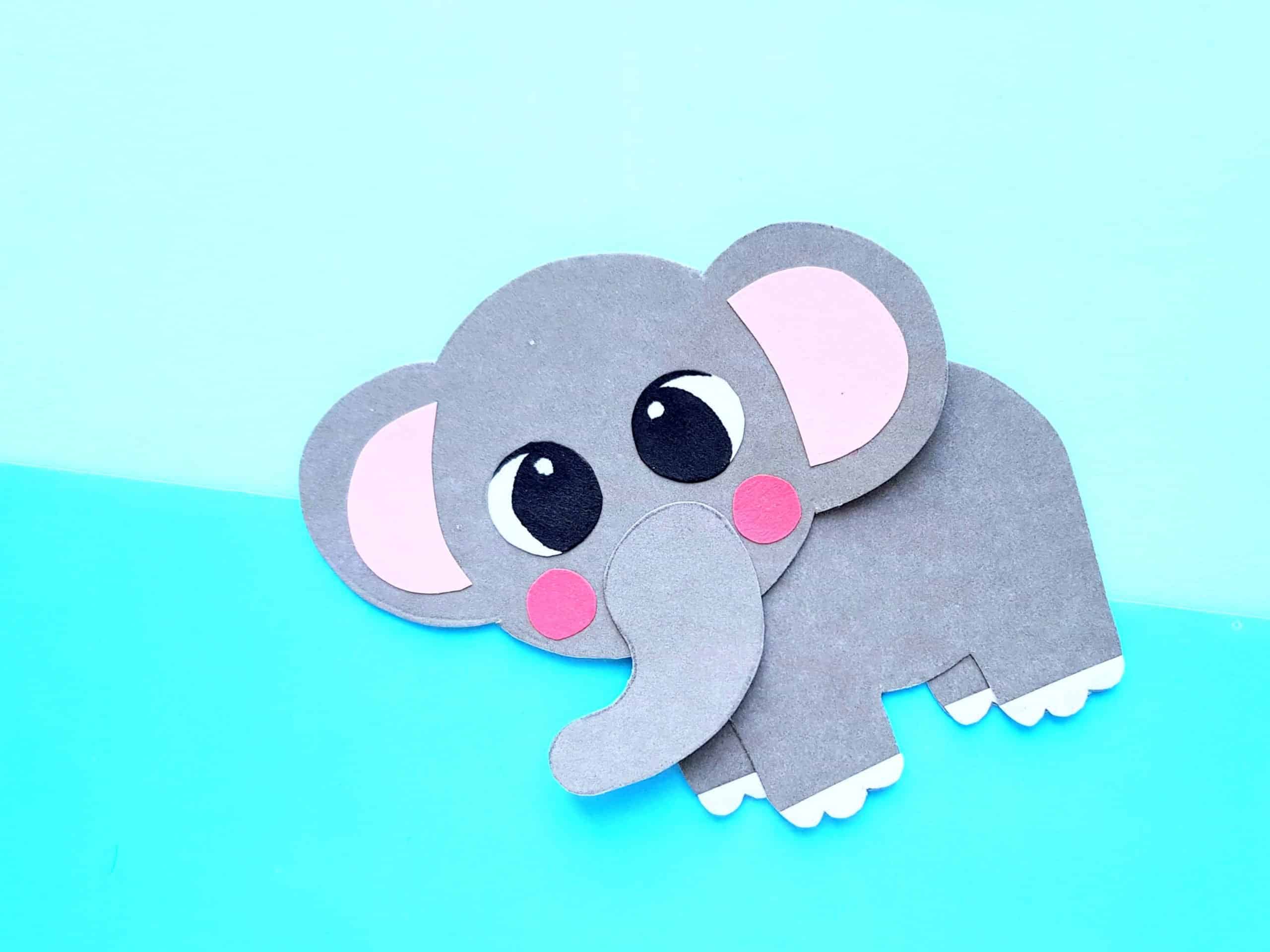 Easy DiY Cut And Paste Elephant Craft For Kids Easy DiY Cut And Paste Elephant Craft For Kids