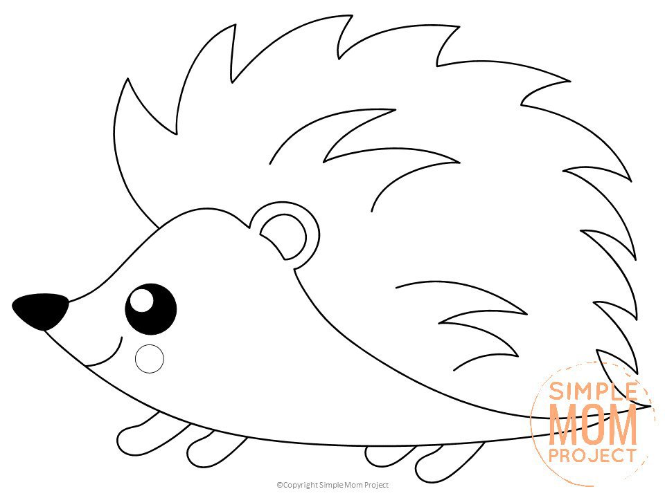 Download Free Printable Forest Hedgehog Coloring Page - Simple Mom ...