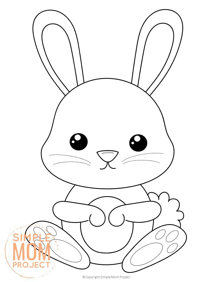 Featured image of post Bunny Coloring Pages Easy - Click the icon on the right hand corner of each image to print hours of coloring fun.