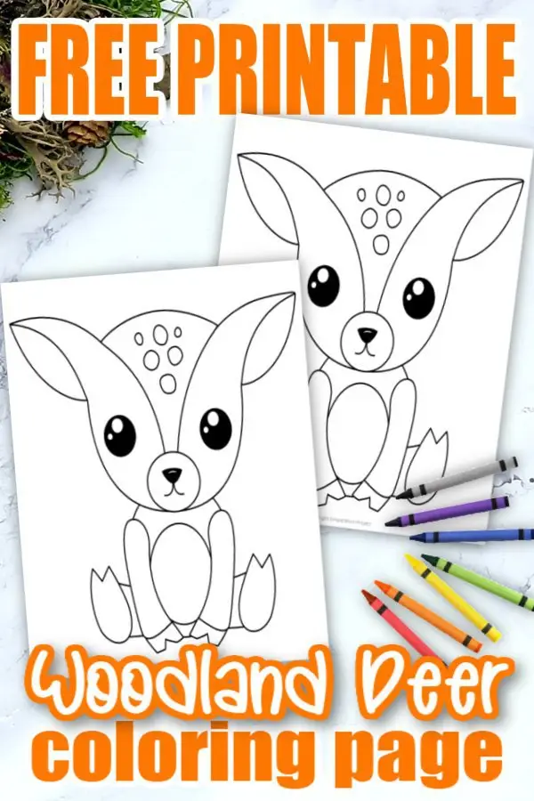 Are you looking for an easy forest deer coloring page for your kids forest themed crafts? This free printable deer coloring pattern is an ideal addition to your kids woodland Coloring books or as a simple cut out decoration for display at home. Preschoolers & toddlers love this as a special art project activity or homeschool craft class. Click here and grab your free printable deer coloring page today! #Forestanimalcoloringpages #Reindeercoloringpages #Deercoloringpages #SimpleMomProject