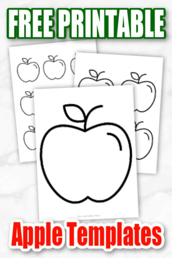 Download Free Printable Large Medium Small Apple Templates Simple Mom Project