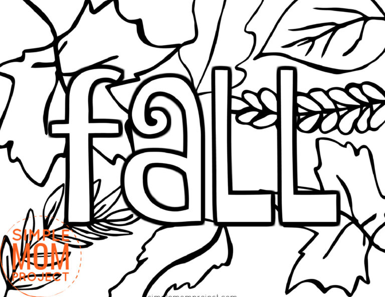 Free Printable Fall Coloring Pages - Simple Mom Project