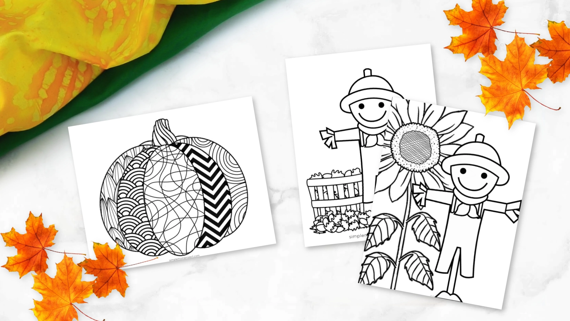 fall printable activity sheets