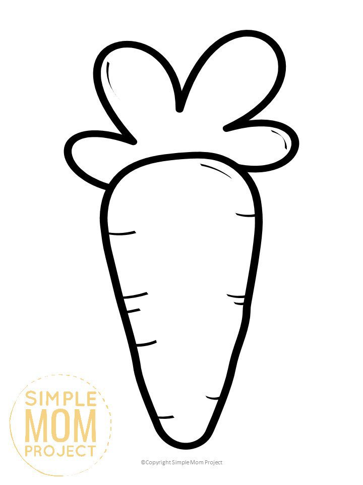 Printable Carrot Template