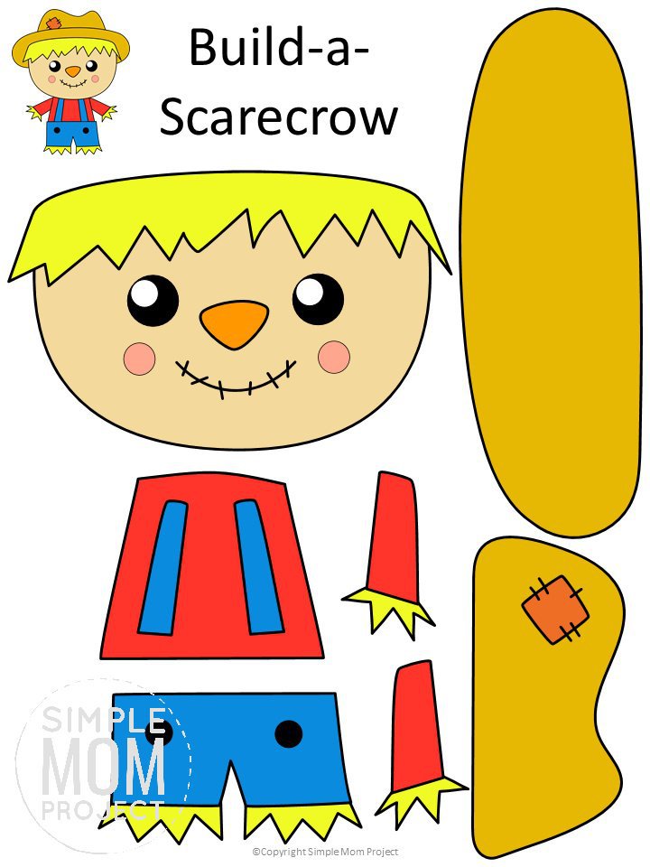 Printable Scarecrow Craft Template