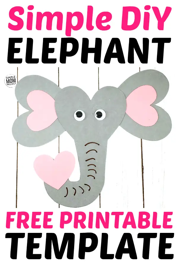 Here’s a fun & very cute heart elephant craft for your kids to enjoy! Bring a touch of the jungle to your home with this easy to make heart elephant craft. Complete with a free printable paper template, this elephant craft is an ideal homeschooling activity for toddlers or an art project for preschoolers & kindergartners, they also make awesome elephant cards for any occasion. So, click here to get your free printable heart elephant craft today! #elephantcraft #papercrafts