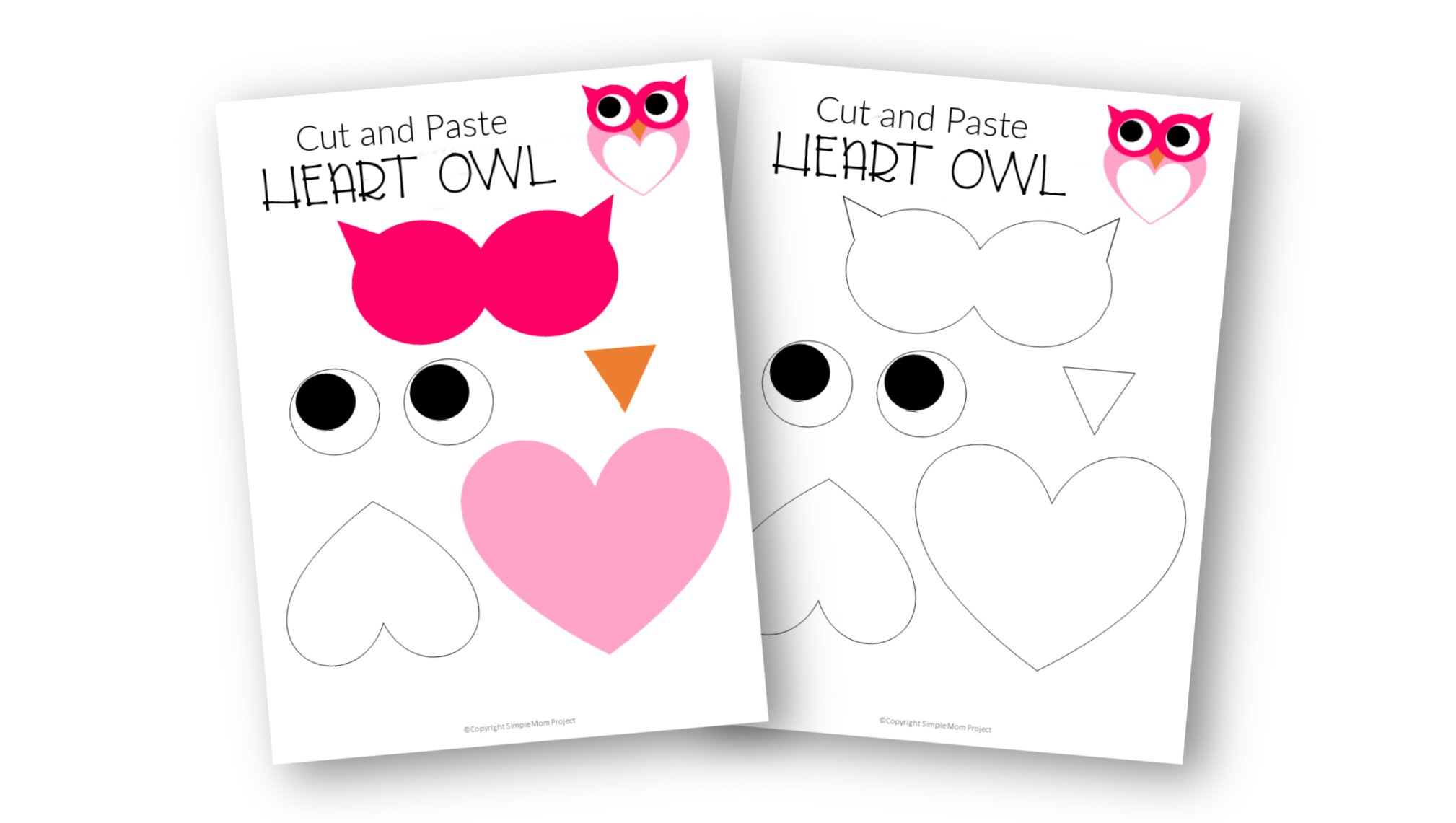 scrunched tissue paper heart art - Emma Owl