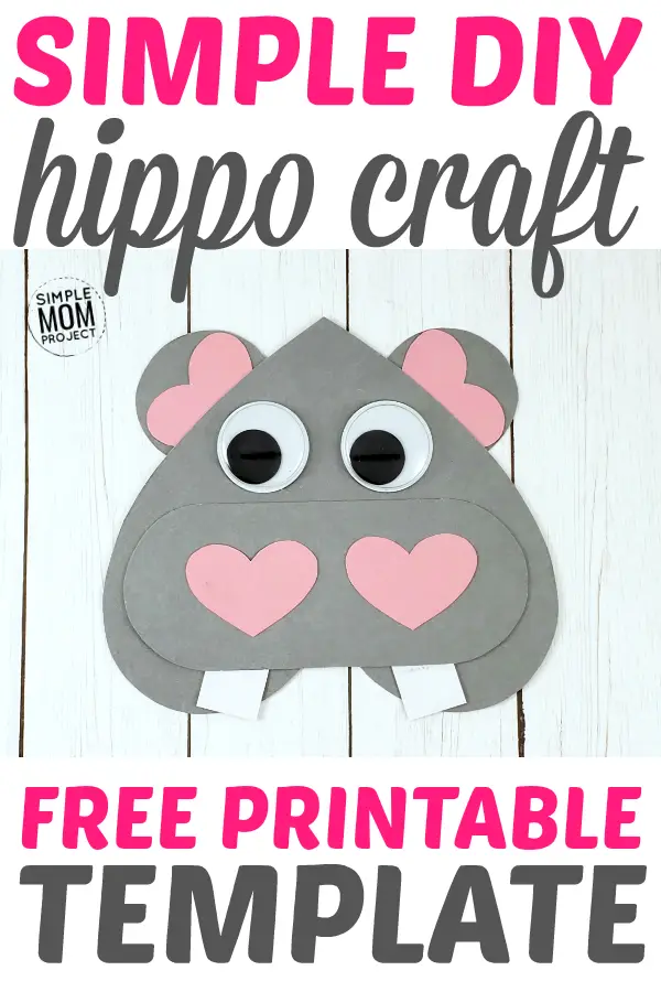 Your kids will have fun learning the Letter H with this free printable Heart Hippo craft. This super cute cut-out & paste Heart Hippo Craft is an ideal preschool art project or printable safari activity for homeschoolers. Enjoy watching your kids bring this printable paper craft alive with their favorite colors then design the adorable Heart Hippo. It’s a zoo animal craft your kids will love, so click here to get your free printable Heart Hippo Craft today! #Hippocrafts #Hippofreeprintables