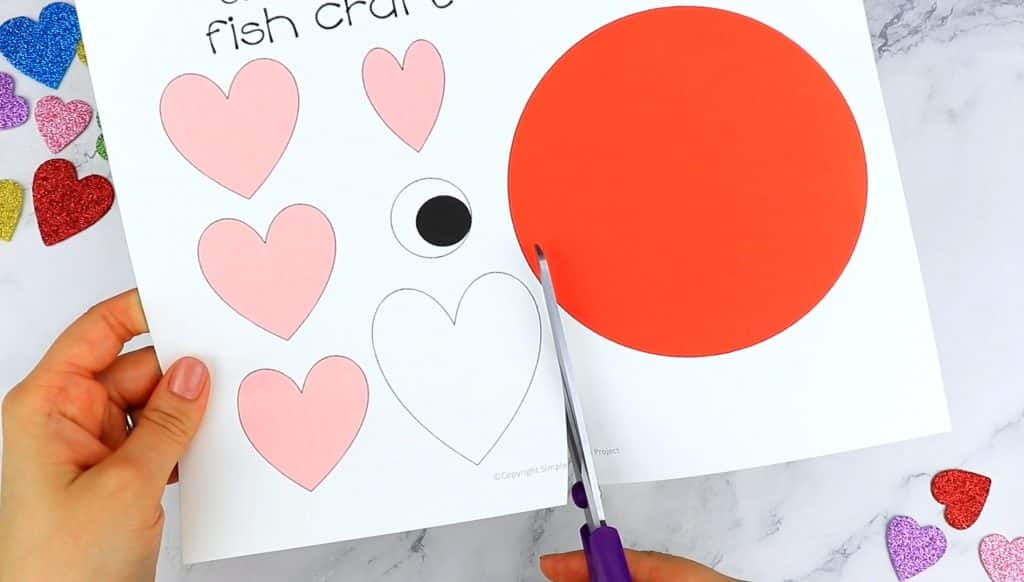 Adorable Heart Fish Craft Template – Free Printable for Little Hands
