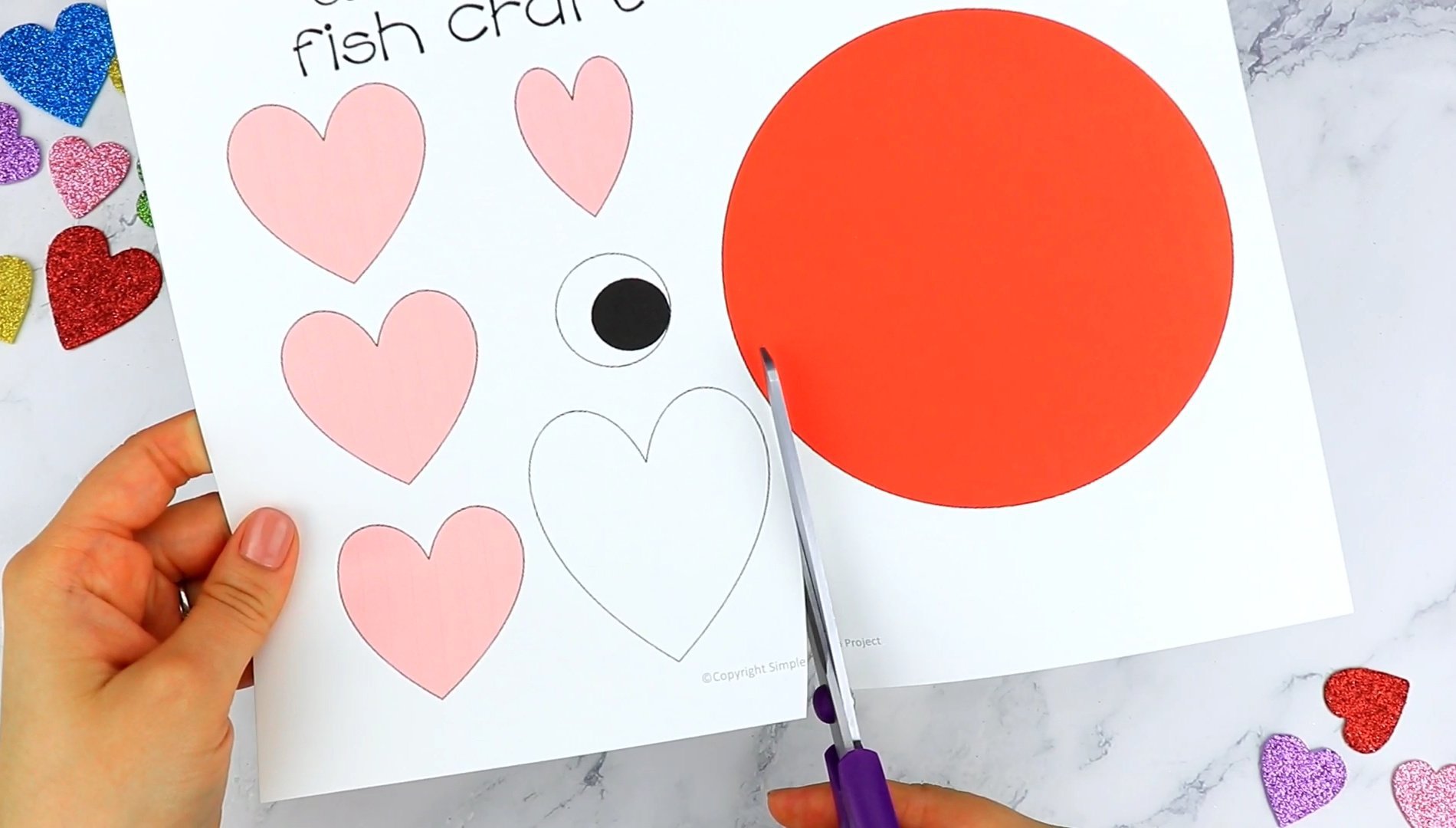 heart fish craft