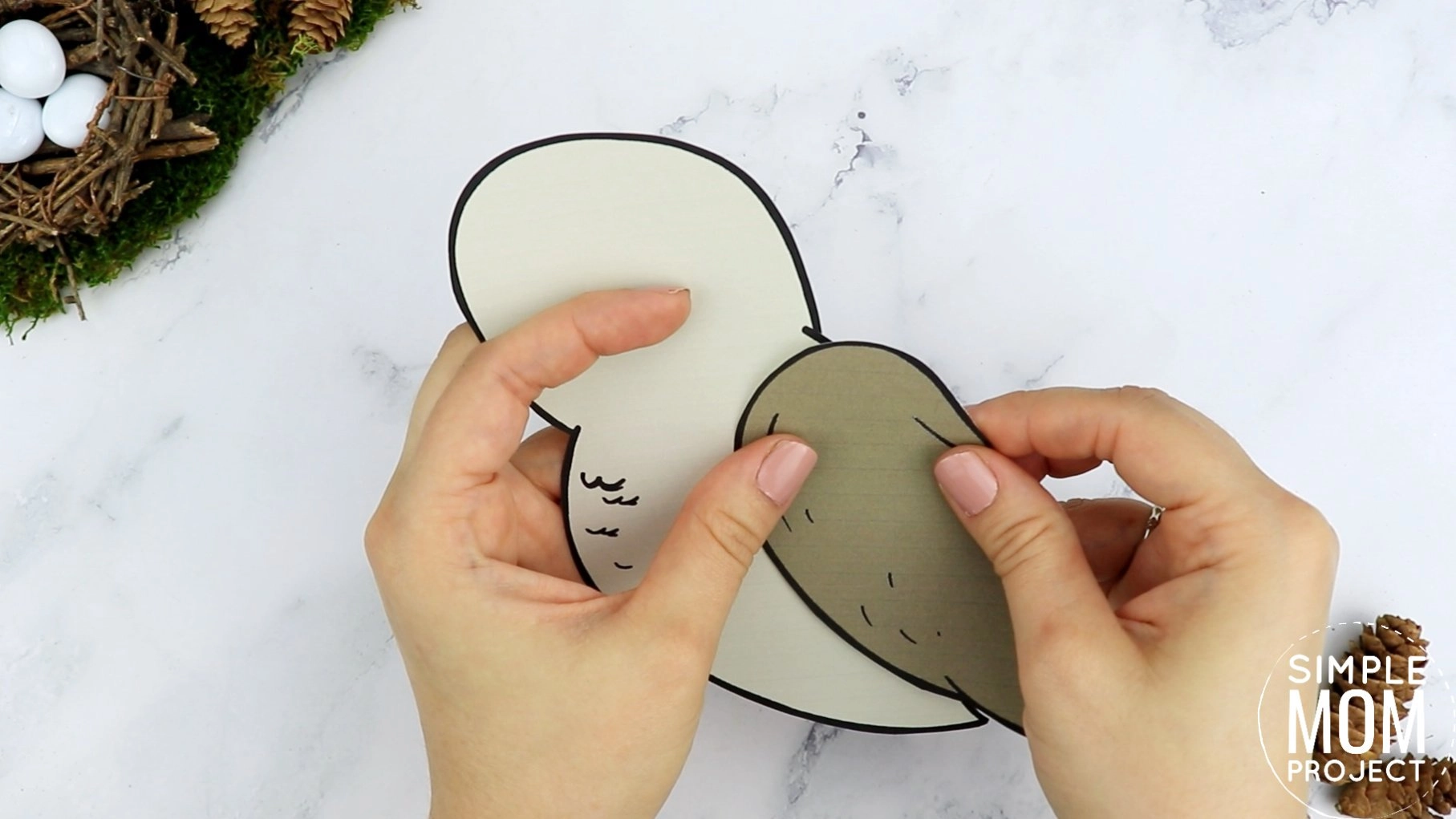 Free Printable Barn Owl Craft for Kids, preschoolers toddlers and kindergartners