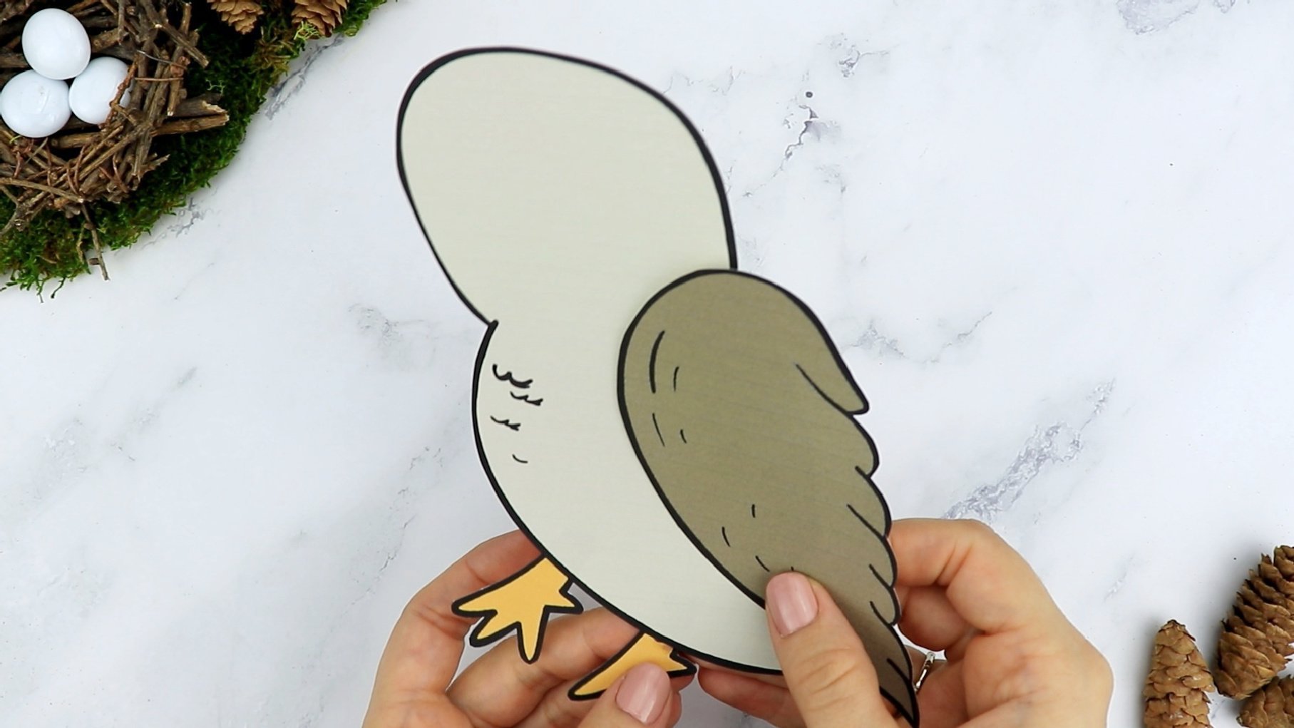 Free Printable Barn Owl Craft for Kids, preschoolers toddlers and kindergartners