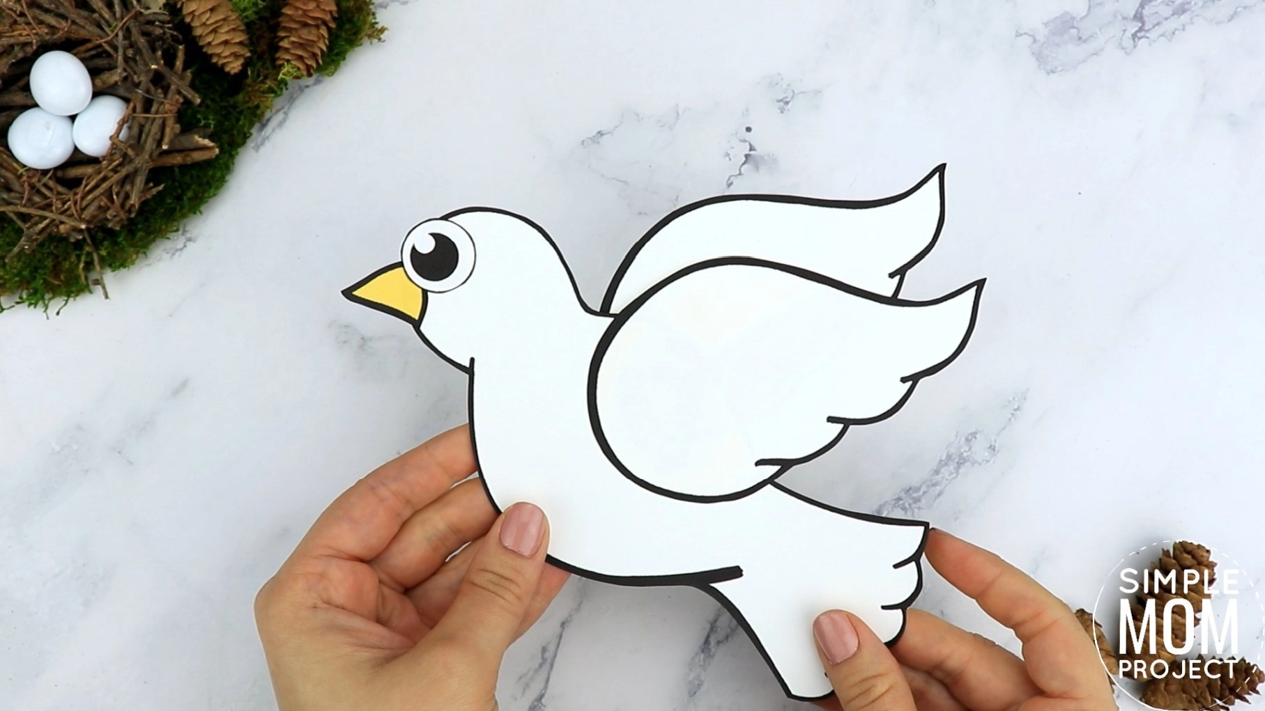 toddler craft bird dove