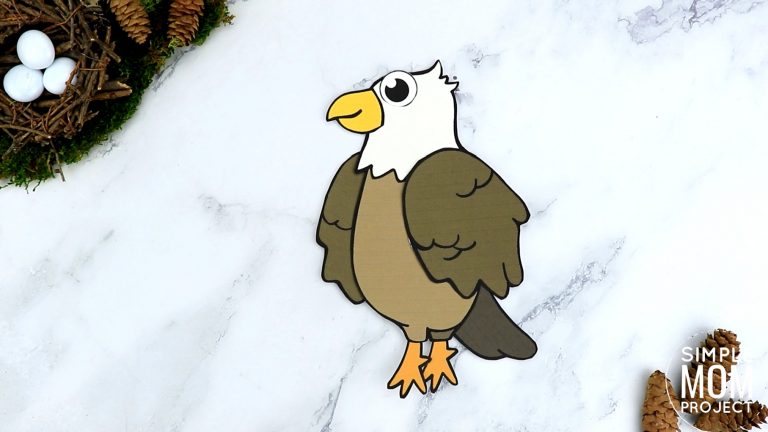 Free Printable Cut and Paste Bald Eagle Craft for Kids