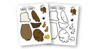 Free Printable Eagle Craft for Kids, preschoolers toddlers and kindergartners