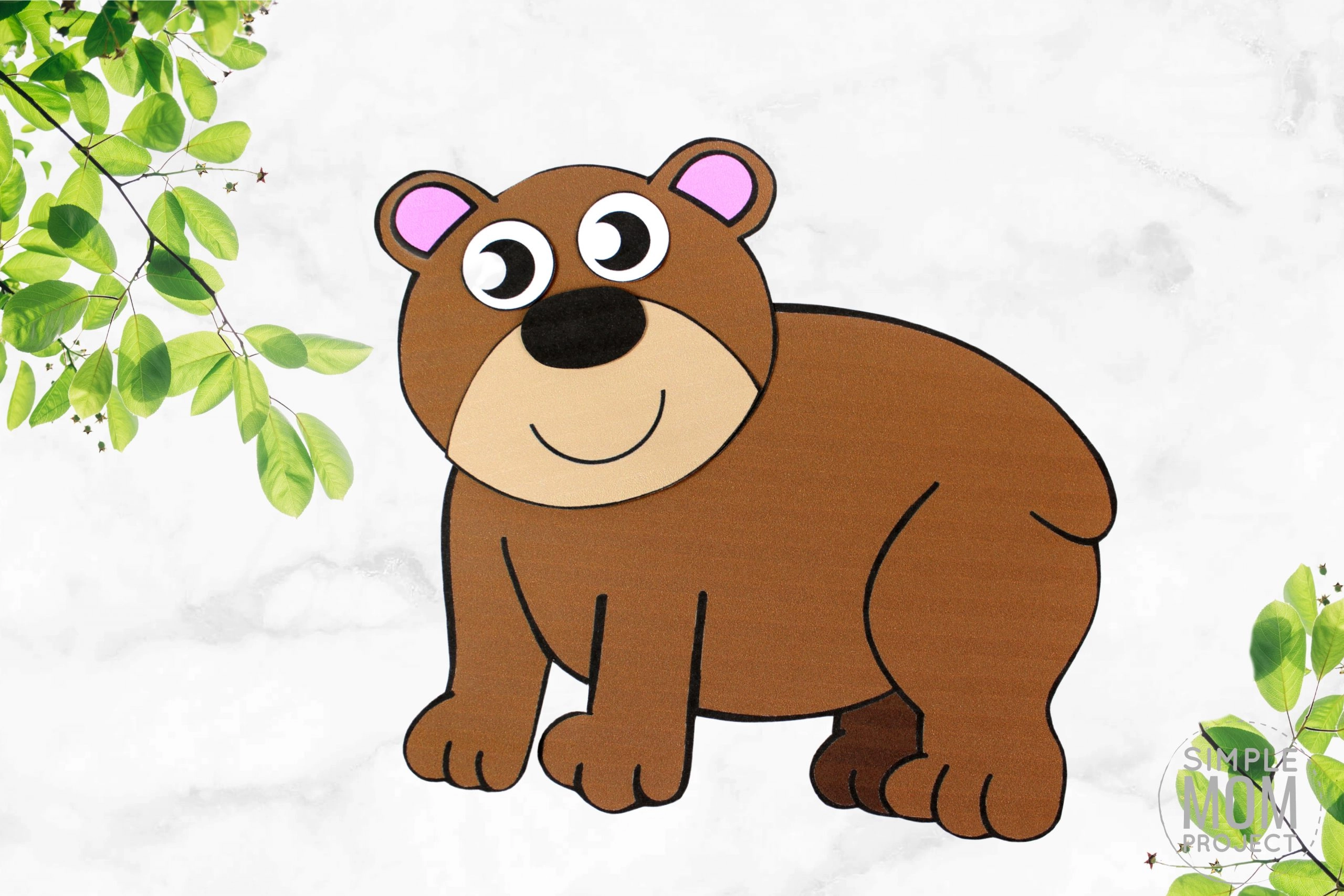 Illustrated Grizzly Bear Printable