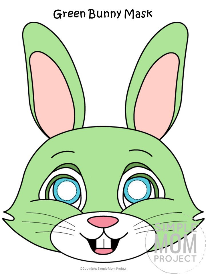 Printable Bunny Mask Templates For Kids Simple Mom Project Printable Bunny Mask Templates For Kids Simple Mom Project