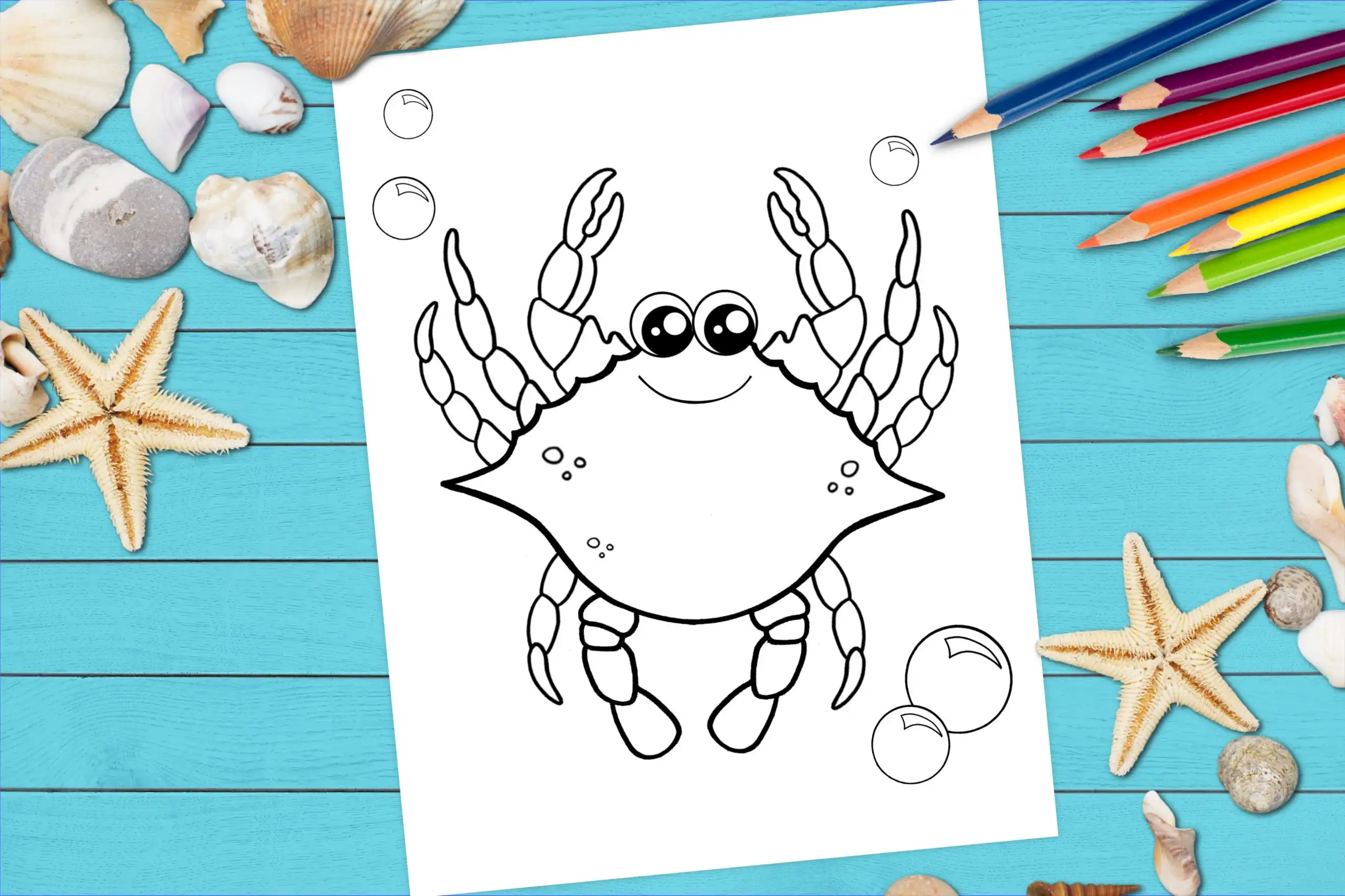 blue crab coloring pages