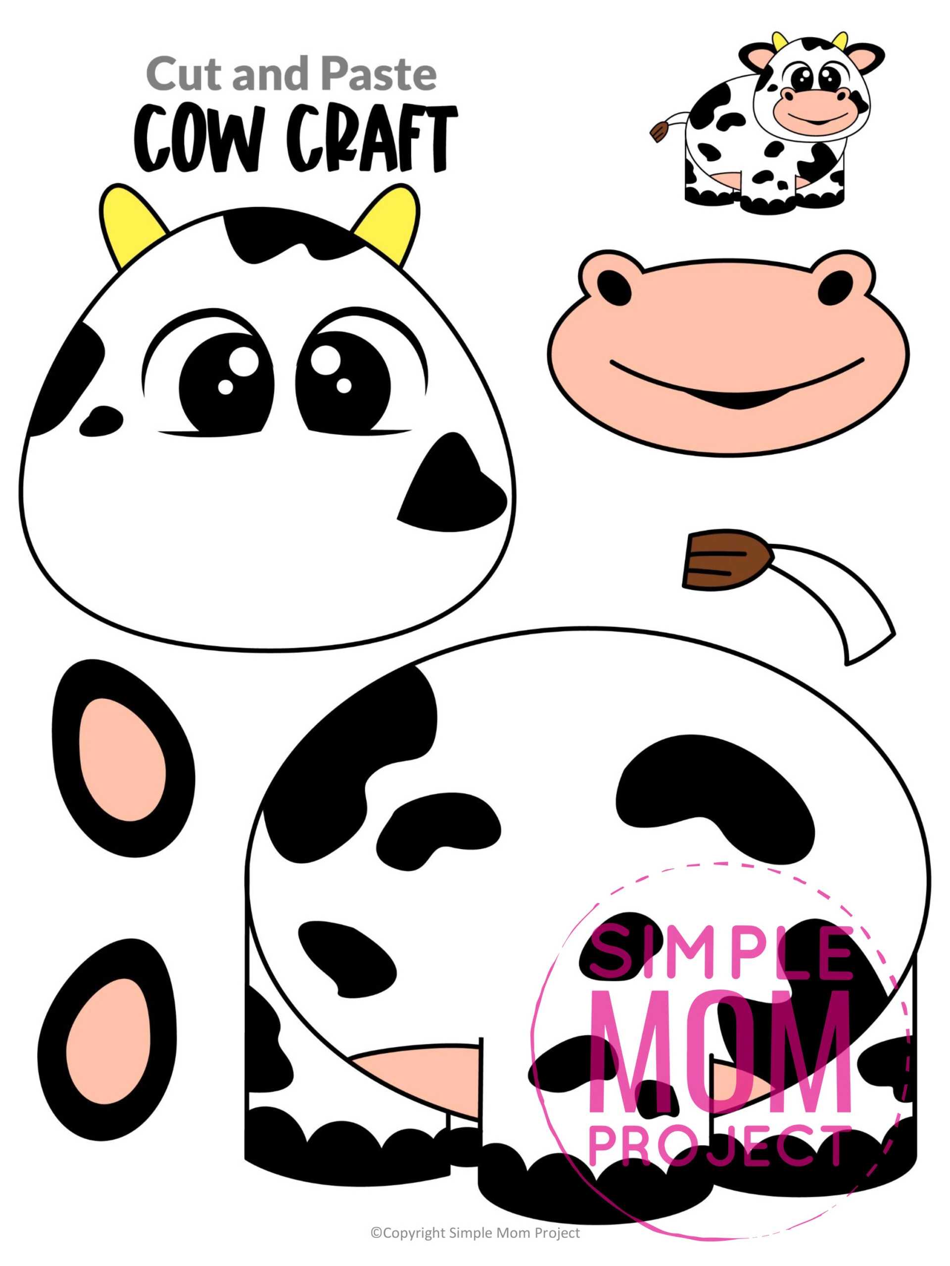 Free and customizable cow templates