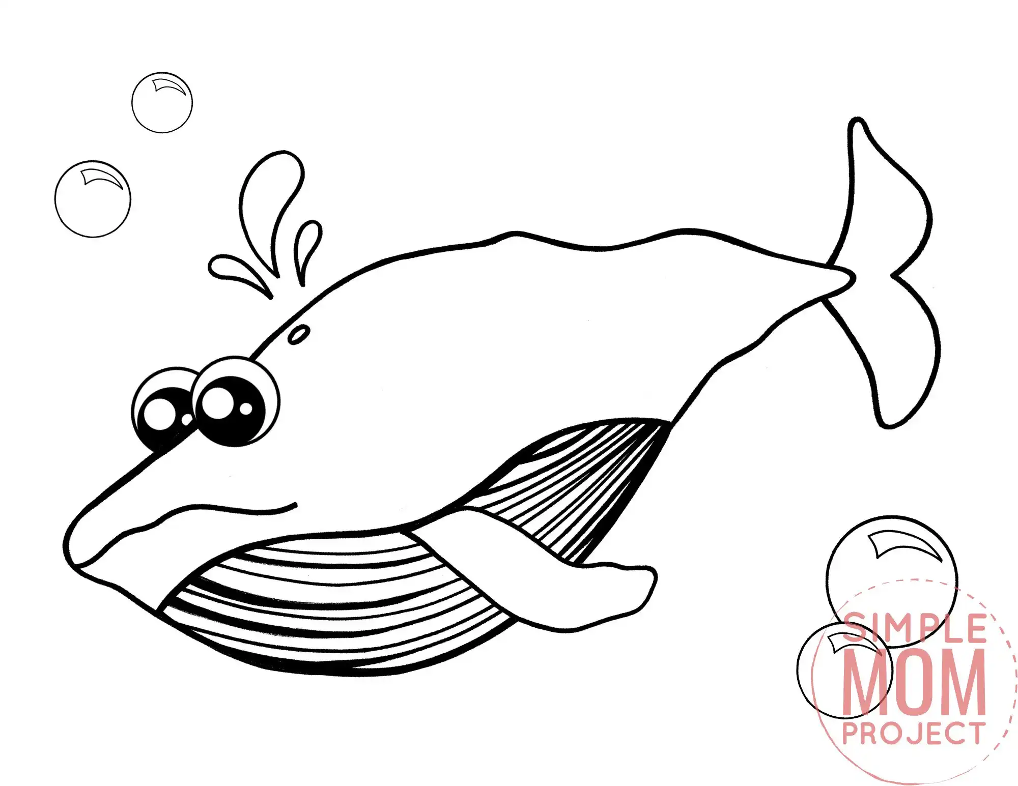 blue whale coloring page