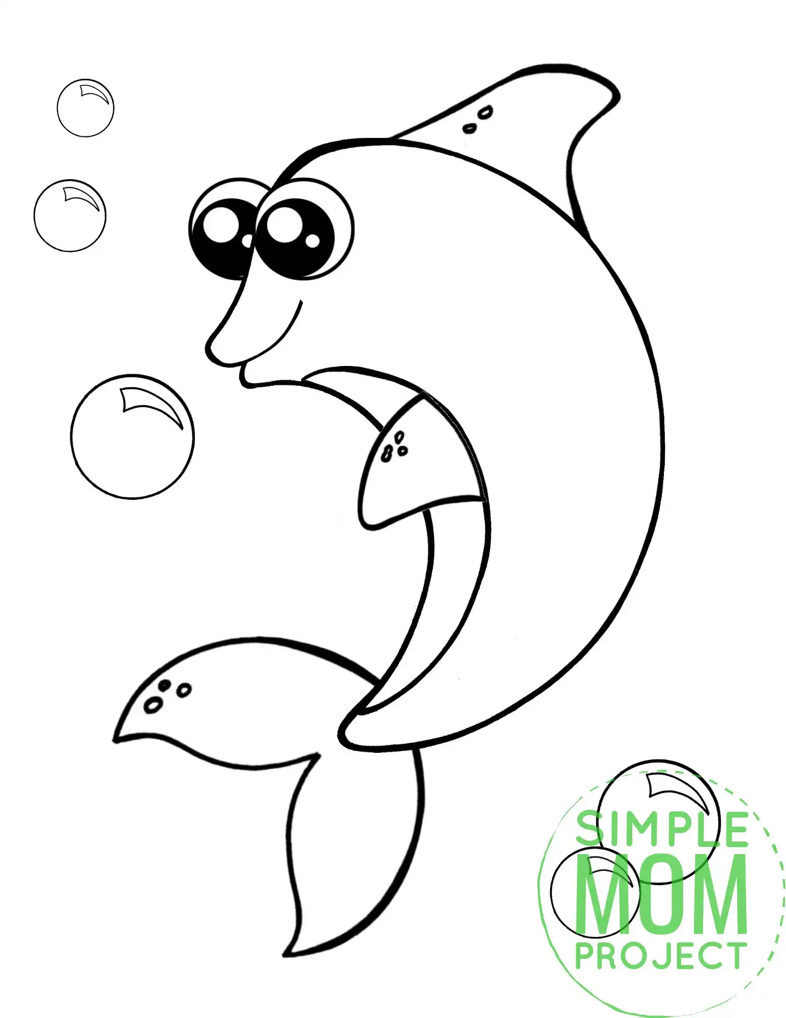 Dolphin Coloring Pages - Free Printable Images for Kids