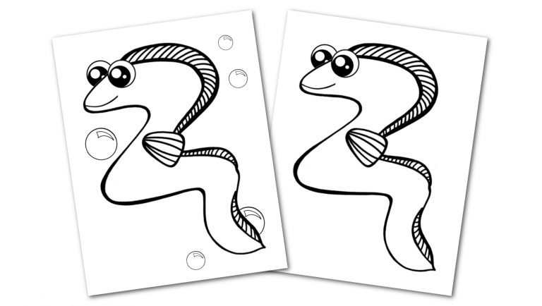 Free Printable Eel Coloring Page – Simple Mom Project