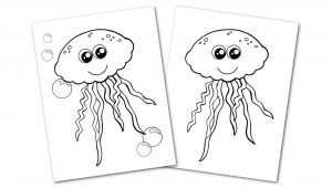 Free Printable Jellyfish Ocean Animal Convertkit for Toddlers, Kids and Preschoolers
