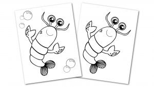 Free Printable Lobster Ocean Animal Convertkit for Toddlers, Kids and Preschoolers