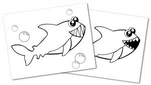 Free Printable Shark Ocean Animal Convertkit for Toddlers, Kids and Preschoolers
