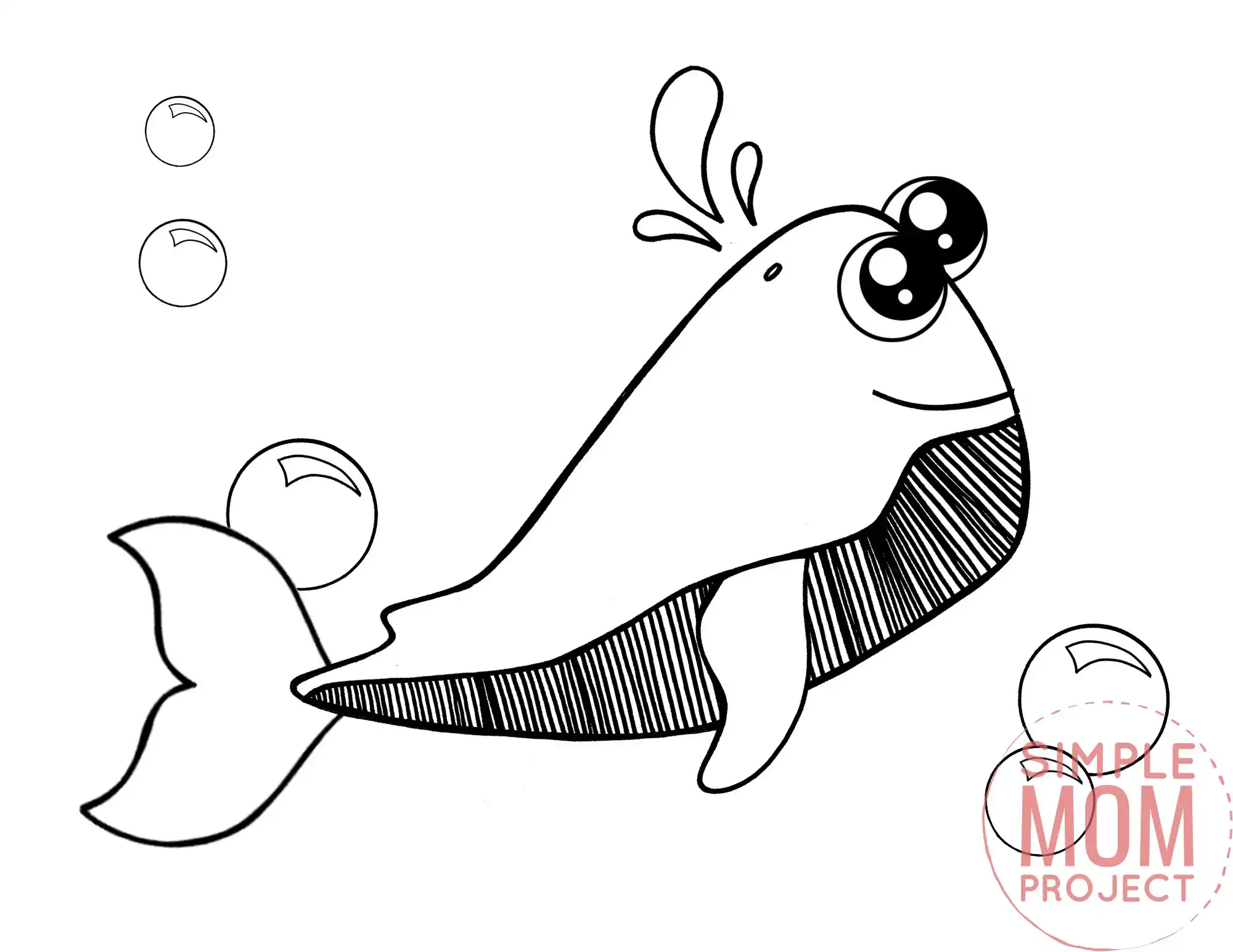 sperm whale coloring page