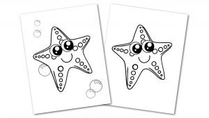 Free Printable Starfish Ocean Animal Convertkit for Toddlers, Kids and Preschoolers