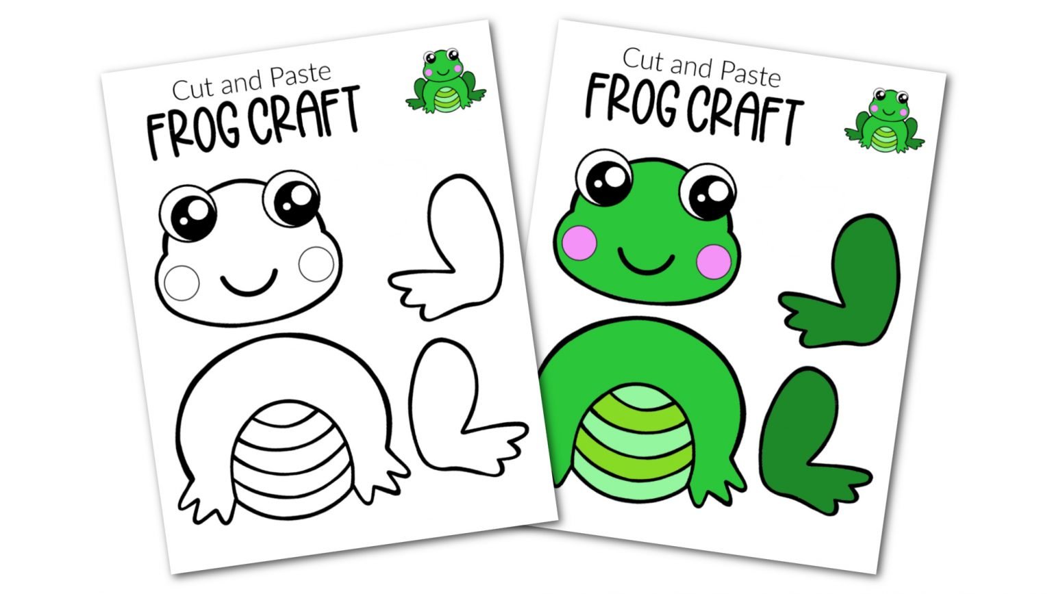 Frog Printable Craft You Can Either Copy The Template Onto White Paper 