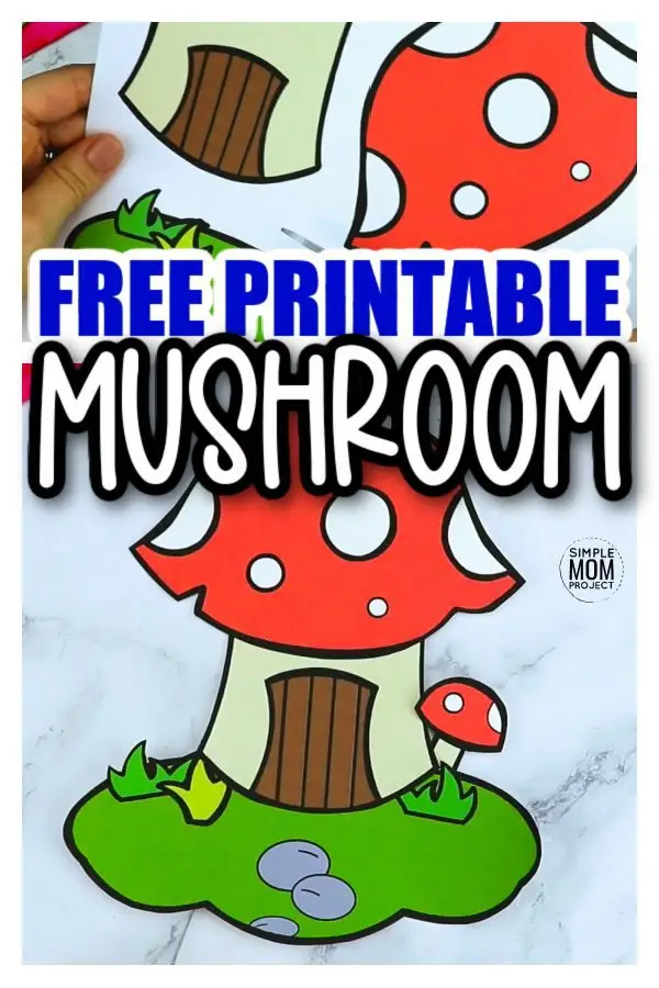 Are you looking for a fun and easy way to get your preschooler or toddler interested in making a garden? This toadstool mushroom will be the perfect lesson! The mushroom template is easy to put together and your toddlers will have a blast decorating it however they choose. They can pick the standard red or make a full garden of mushrooms. Print as many as you need. It is perfect for kids of all ages, including preschoolers, kindergarten and your whole classroom. They will all want to make a mushroom! #mushroomcraft #toadstoolcraft #mushroomtemplate #simplemomproject