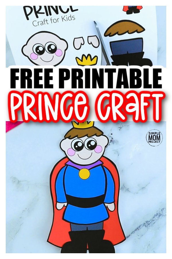 Prince King Paper Crown Printable Royal Coloring Craft Activity