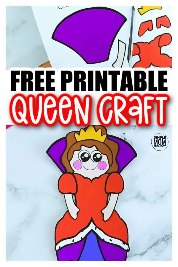 Are you looking for an easy, printable, paper queen craft template you and your preschool or kindergarten students can cut out? The free printable queen template makes this cute and simple queen craft an easy way to teach the upper and lowercase letter Q. You can use her as an elegant coloring activity or glue to a paper plate for an elegant place setting!