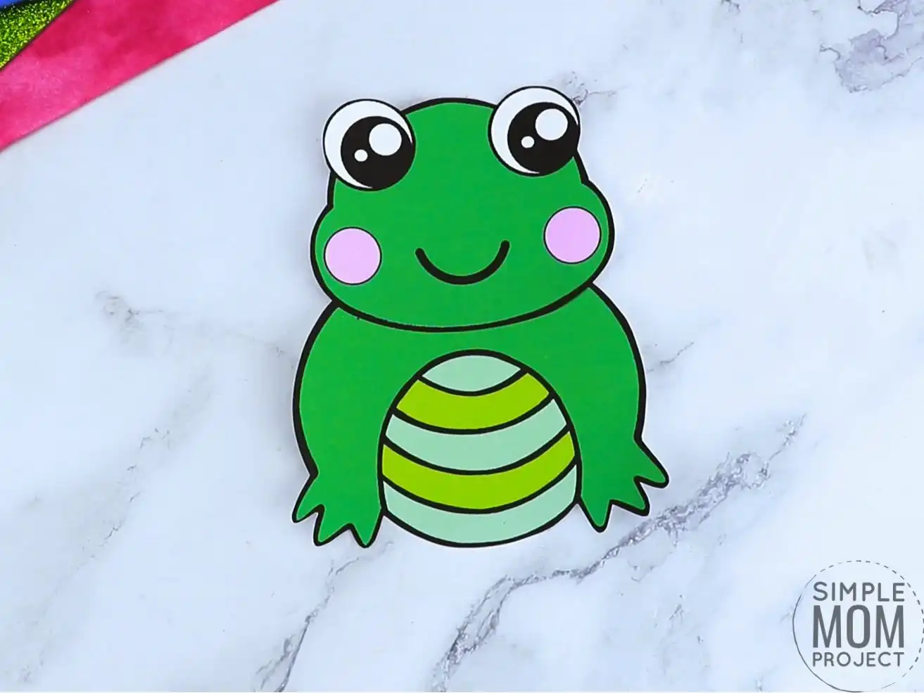 FREE* Frog Coloring Page and Word Tracing